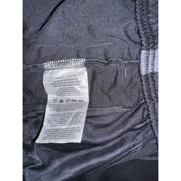 Nike Pants Women’s Size Large Straight Leg Black Polyester Grey Side Striped - Picture 11 of 12